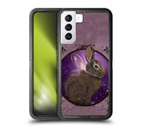 Head Case Designs Officially Licensed Ash Evans Rabbit Animals Ultra-Armoured Shockproof Case [Military Grade Protection] Compatible With Samsung Galaxy S21+ 5G