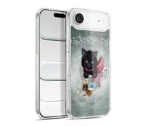 Head Case Designs Officially Licensed Ash Evans Tea Black Cats Gel Case [Military Grade Protection] Compatible with Apple iPhone 17 Air and Compatible with MagSafe
