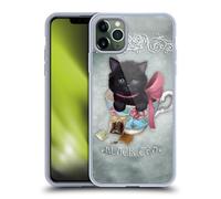 Head Case Designs Officially Licensed Ash Evans Tea Black Cats Gel Case [Military Grade Protection] Compatible with Apple iPhone 11 Pro Max and Compatible with MagSafe
