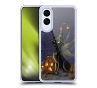 Head Case Designs Officially Licensed Ash Evans The Witching Time Black Cats Gel Case [Military Grade Protection] Compatible With Samsung Galaxy S25 Edge
