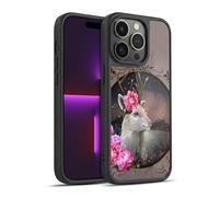 Head Case Designs Officially Licensed Ash Evans White Deer Animals Gel Armour Case [Military Grade Protection] Compatible With Apple iPhone 14 Pro
