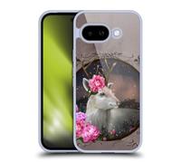 Head Case Designs Officially Licensed Ash Evans White Deer Animals Gel Case [Military Grade Protection] Compatible With Google Pixel 9A