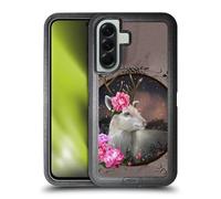 Head Case Designs Officially Licensed Ash Evans White Deer Animals Ultra-Armoured Shockproof Case [Military Grade Protection] Compatible With Samsung Galaxy A56 5G