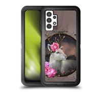 Head Case Designs Officially Licensed Ash Evans White Deer Animals Ultra-Armoured Shockproof Case [Military Grade Protection] Compatible With Samsung Galaxy A13 (2022)