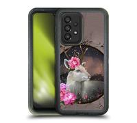 Head Case Designs Officially Licensed Ash Evans White Deer Animals Ultra-Armoured Shockproof Case [Military Grade Protection] Compatible With Galaxy A33 5G (2022)