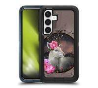 Head Case Designs Officially Licensed Ash Evans White Deer Animals Ultra-Armoured Shockproof Case [Military Grade Protection] Compatible With Samsung Galaxy S24 5G