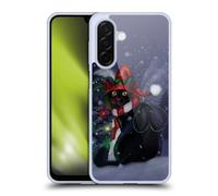 Head Case Designs Officially Licensed Ash Evans Yuletide Cheer Black Cats Gel Case [Military Grade Protection] Compatible With Samsung Galaxy A26 5G