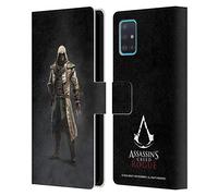 Head Case Designs Officially Licensed Assassin's Creed Achilles Davenport Rogue Key Art Leather Wallet Case Compatible With Samsung Galaxy A51 (2019)