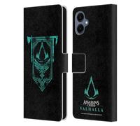 Head Case Designs Officially Licensed Assassin's Creed ACV Banner Valhalla Symbols And Patterns Leather Wallet Case Compatible With Samsung Galaxy A06 4G / 5G