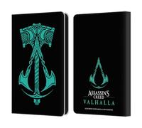 Head Case Designs Officially Licensed Assassin's Creed ACV Hammer And Crest 1 Valhalla Symbols And Patterns Leather Wallet Case Compatible With Amazon Kindle 11th Gen (2024)