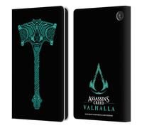 Head Case Designs Officially Licensed Assassin's Creed ACV Hammer And Crest 2 Valhalla Symbols And Patterns Leather Wallet Case Compatible With Amazon Fire 7 2022