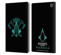 Head Case Designs Officially Licensed Assassin's Creed ACV Weapons Valhalla Symbols And Patterns Leather Wallet Case Compatible With Amazon Fire Max 11 2023