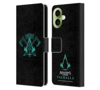 Head Case Designs Officially Licensed Assassin's Creed ACV Weapons Valhalla Symbols And Patterns Leather Wallet Case Compatible With Apple iPhone 17