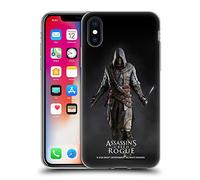 Head Case Designs Officially Licensed Assassin's Creed Adéwalé Rogue Key Art Gel Case [Military Grade Protection] Compatible with Apple iPhone X/iPhone XS and Compatible with MagSafe