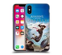 Head Case Designs Officially Licensed Assassin's Creed Alexios Jump Odyssey Key Art Gel Case [Military Grade Protection] Compatible With Apple iPhone X/iPhone XS