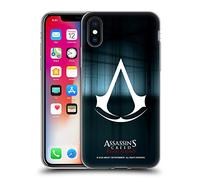Head Case Designs Officially Licensed Assassin's Creed Animus Black Room Revelations Logo Gel Case [Military Grade Protection] Compatible with Apple iPhone X/iPhone XS and Compatible with MagSafe