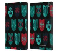 Head Case Designs Officially Licensed Assassin's Creed Banners Valhalla Compositions And Patterns Leather Wallet Case Compatible With Amazon Fire Max 11 2023
