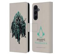Head Case Designs Officially Licensed Assassin's Creed Carvings And Paint Valhalla Compositions And Patterns Leather Wallet Case Compatible With Samsung Galaxy A35 5G