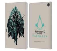 Head Case Designs Officially Licensed Assassin's Creed Carvings And Paint Valhalla Compositions And Patterns Leather Wallet Case Compatible With Amazon Fire Max 11 2023
