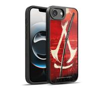 Head Case Designs Officially Licensed Assassin's Creed Crest Katana Shadows Graphics Gel Armour Case [Military Grade Protection] Compatible With Apple iPhone 16e / iPhone 17e