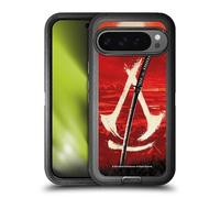 Head Case Designs Officially Licensed Assassin's Creed Crest Katana Shadows Graphics Ultra-Armoured Shockproof Case [Military Grade Protection] Compatible With Google Pixel 9 Pro XL