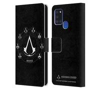 Head Case Designs Officially Licensed Assassin's Creed Crests Legacy Logo Leather Wallet Case Compatible With Samsung Galaxy A21s (2020)