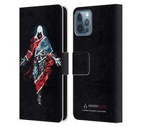 Head Case Designs Officially Licensed Assassin's Creed Double Exposure Legacy Character Artwork Leather Wallet Case Compatible With Apple iPhone 12 / iPhone 12 Pro