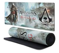 Head Case Designs Officially Licensed Assassin's Creed Edward on Shore Black Flag Key Art 37.4 x 15.75 x 0.16 inches (900 x 400 mm) - XL Gaming Office Desk PC Keyboard Mouse Mat Pad