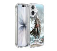 Head Case Designs Officially Licensed Assassin's Creed Edward on Shore Black Flag Key Art Gel Case [Military Grade Protection] Compatible with Apple iPhone 17 and Compatible with MagSafe