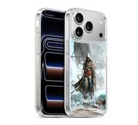 Head Case Designs Officially Licensed Assassin's Creed Edward on Shore Black Flag Key Art Gel Case [Military Grade Protection] Compatible with Apple iPhone 17 Pro and Compatible with MagSafe