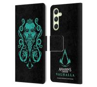 Head Case Designs Officially Licensed Assassin's Creed Eivor Graphic Valhalla Symbols And Patterns Leather Wallet Case Compatible With Samsung Galaxy A54 5G
