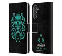 Head Case Designs Officially Licensed Assassin's Creed Eivor Graphic Valhalla Symbols And Patterns Leather Wallet Case Compatible With Samsung Galaxy A24 4G / M34 5G