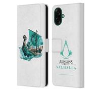 Head Case Designs Officially Licensed Assassin's Creed Eivor's Drakkar Valhalla Compositions And Patterns Leather Wallet Case Compatible With Samsung Galaxy A07