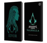 Head Case Designs Officially Licensed Assassin's Creed Eivor's Female Version Valhalla Compositions And Patterns Leather Wallet Case Compatible With Amazon Fire Max 11 2023