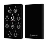 Head Case Designs Officially Licensed Assassin's Creed Geometric Crest Legacy Logo Leather Wallet Case Compatible With Amazon Kindle Paperwhite 6