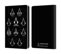 Head Case Designs Officially Licensed Assassin's Creed Geometric Crest Legacy Logo Leather Wallet Case Compatible With Amazon Kindle 11th Gen (2024)