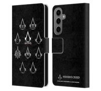 Head Case Designs Officially Licensed Assassin's Creed Geometric Crest Legacy Logo Leather Wallet Case Compatible With Samsung Galaxy S25