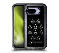 Head Case Designs Officially Licensed Assassin's Creed Geometric Crest Legacy Logo Ultra-Armoured Shockproof Case [Military Grade Protection] Compatible With Google Pixel 9A