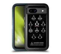 Head Case Designs Officially Licensed Assassin's Creed Geometric Crest Legacy Logo Ultra-Armoured Shockproof Case [Military Grade Protection] Compatible With Google Pixel 8a