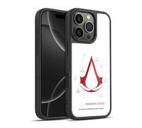 Head Case Designs Officially Licensed Assassin's Creed Geometric White Legacy Logo Gel Armour Case [Military Grade Protection] Compatible With Apple iPhone 16 Pro