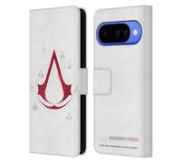 Head Case Designs Officially Licensed Assassin's Creed Geometric White Legacy Logo Leather Wallet Case Compatible With Google Pixel 10