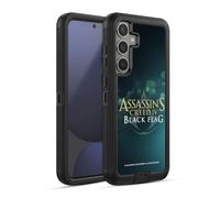 Head Case Designs Officially Licensed Assassin's Creed Gold And White Black Flag Logos Ultra-Armoured Shockproof Case [Military Grade Protection] Compatible With Samsung Galaxy S24 FE