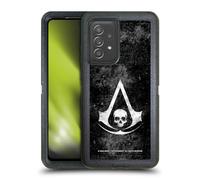 Head Case Designs Officially Licensed Assassin's Creed Grunge Black Flag Logos Ultra-Armoured Shockproof Case [Military Grade Protection] Compatible With Galaxy A52 / A52s / 5G (2021)
