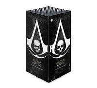 Head Case Designs Officially Licensed Assassin's Creed Grunge Black Flag Logos Vinyl Sticker Gaming Skin Decal Cover Compatible With Xbox Series X Console