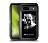Head Case Designs Officially Licensed Assassin's Creed Half Legacy Typography Ultra-Armoured Shockproof Case [Military Grade Protection] Compatible With Google Pixel 8a