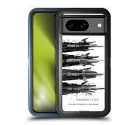 Head Case Designs Officially Licensed Assassin's Creed Hidden Blades Legacy Typography Ultra-Armoured Shockproof Case [Military Grade Protection] Compatible With Google Pixel 8
