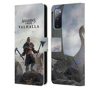 Head Case Designs Officially Licensed Assassin's Creed Male Eivor Valhalla Key Art Leather Wallet Case Compatible With Samsung Galaxy S20 FE / 5G