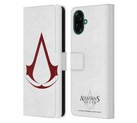 Head Case Designs Officially Licensed Assassin's Creed Plain Logo Leather Wallet Case Compatible With Samsung Galaxy A07