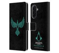Head Case Designs Officially Licensed Assassin's Creed Raven Design Valhalla Symbols And Patterns Leather Wallet Case Compatible With Samsung Galaxy A17 4G / 5G