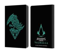 Head Case Designs Officially Licensed Assassin's Creed Raven Valhalla Symbols And Patterns Leather Wallet Case Compatible With Amazon Kindle Paperwhite 6